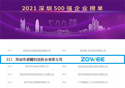 2021 Shenzhen Top 500 Companies